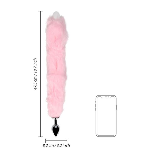 Light-Up Fox Tail With Metal Butt Plug zdjęcie 10