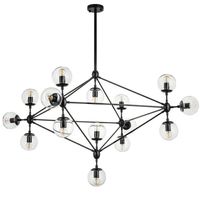 Designerska lampa wisząca Astrifero ST-9047-15 transparent Step geometryczna czarna