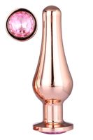 korek analny gleaming love rose gold pleasure plug l dreamtoys