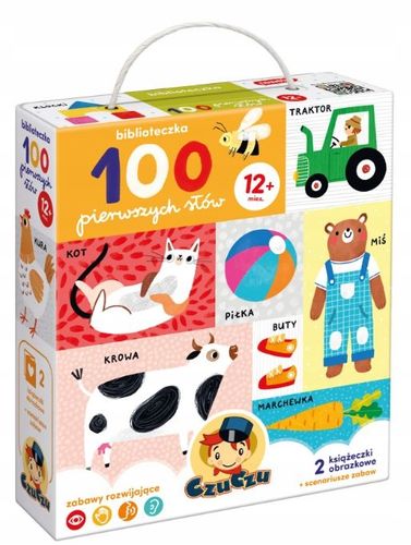 CzuCzu BIBLIOTECZKA 100 Pierwszych Słów Książeczki Harmonijki Malucha 1+ na Arena.pl