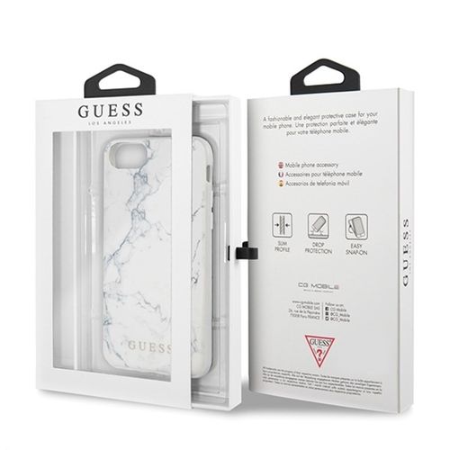 Guess Marble - Etui iPhone 8 / 7 (White) na Arena.pl