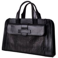 Teczka damska skórzana KEMER 091 Czarna