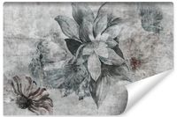 Fototapeta Do Salonu Abstrakcja BETON Kwiaty Vintage 450cm x 300cm