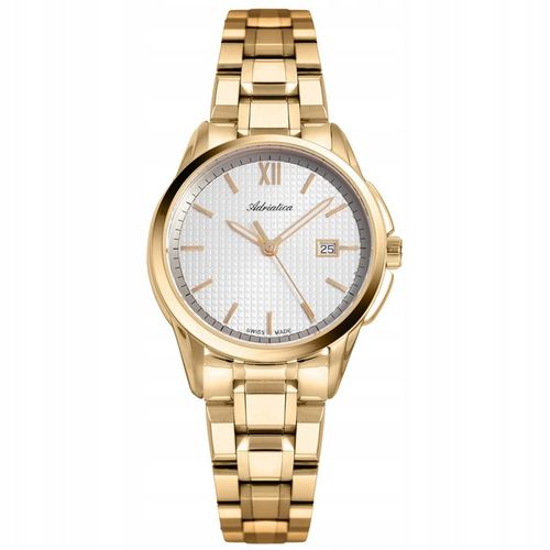 Zegarek Damski Adriatica A3190.1163Q złoty na Arena.pl