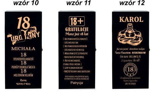 SKRZYNKA NA WHISKY JACK DANIELS PREZENT URODZINY 18 20 25 30 35 40 45 na Arena.pl