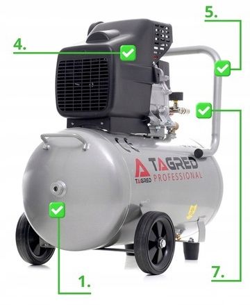 KOMPRESOR OLEJOWY SPRĘŻARKA 50L GRATIS ZESTAW 18w1 na Arena.pl