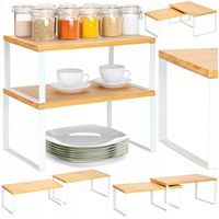 REGAŁ KUCHENNY NA PRZYPRAWY DREWNIANY PÓŁKA ORGANIZER STOJAK BIUROWY