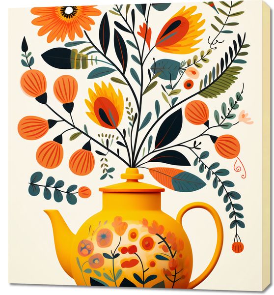 Obraz 90x100cm Bujna Herbata zdjęcie 1