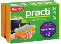 gąbki do zmywania naczyń silver king paclan 2 szt.