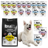 BULT sucha i mokra karma dla psa Wołowina 17,4kg - 18x800g + 3kg
