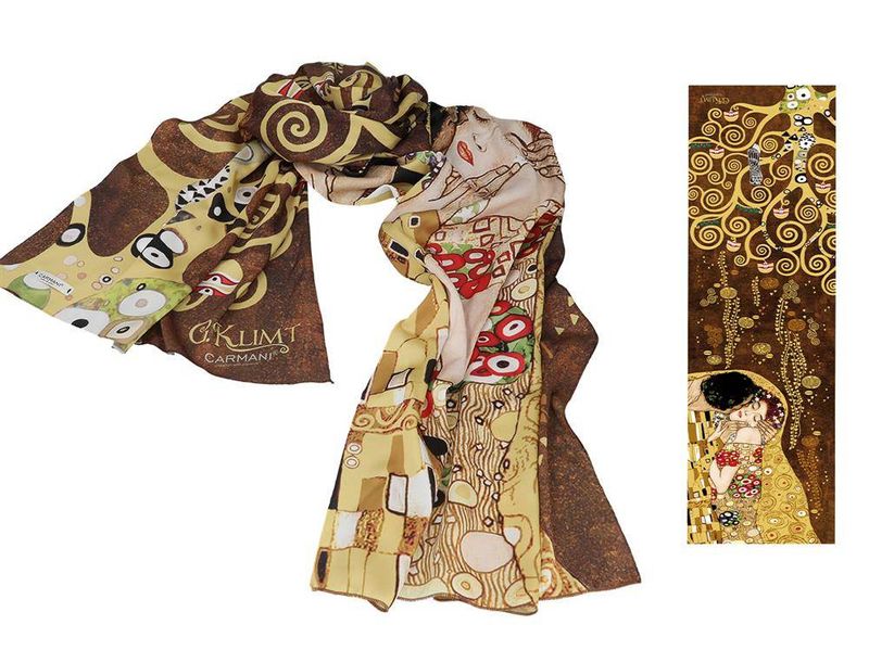 Szal - G. Klimt, Pocałunek (CARMANI) zdjęcie 3