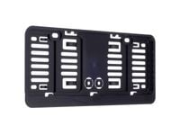 Ramka na tablicę rejestracyjną, małą 305x 114 mm, czarna z listwą