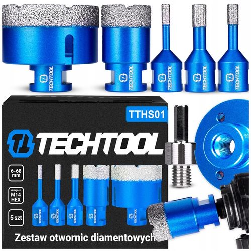 OTWORNICA DIAMENTOWA KORONKA DO GRESU PŁYTEK ZESTAW OTWORNIC na Arena.pl