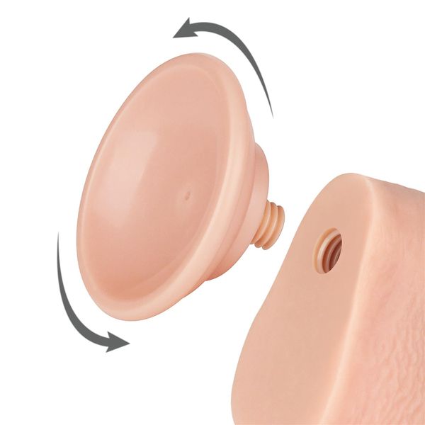 9'' Sliding Skin Dual Layer Dong Flesh zdjęcie 7