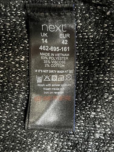 Sukienka do Kolana Casual Wygodna Stylowa Wytrzymała Czarna 42 na Arena.pl