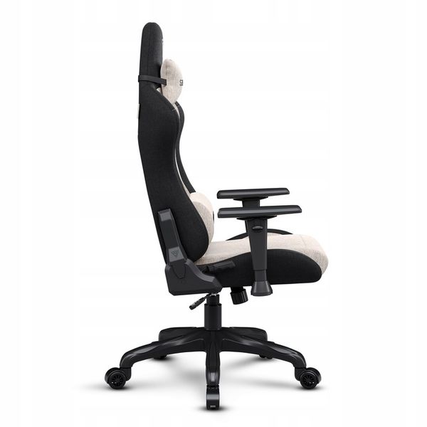 Fotel Gamingowy Materiałowy Obrotowy Biurowy Krzesło Gracza Kubełek Sense7 zdjęcie 11