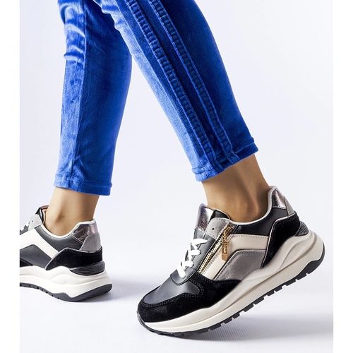 Biało-czarne sneakersy r.38 na Arena.pl