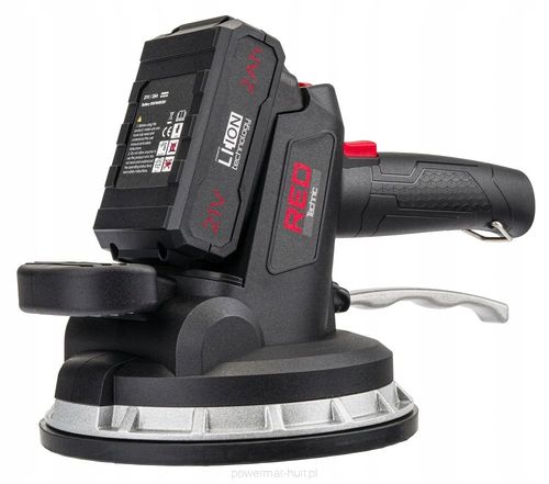 Przyssawka WIBRUJĄCA do układania płytek 2x AKUMULATOR 21V 2Ah walizka 80kg na Arena.pl