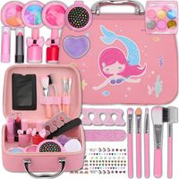 KUFEREK KOSMETYKI ZESTAW DO MAKIJAŻU PAZNOKCI JEDNOROŻEC DLA DZIECI PREZENT