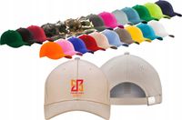 Czapka 6 panelowa zamszowana TWÓJ HAFT LOGO NAPIS firmowa reklamowa