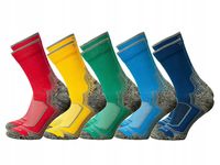 5x Skarpetki TREKKINGOWE kolorowe półfrotte wzmocnienia strefy ochronne