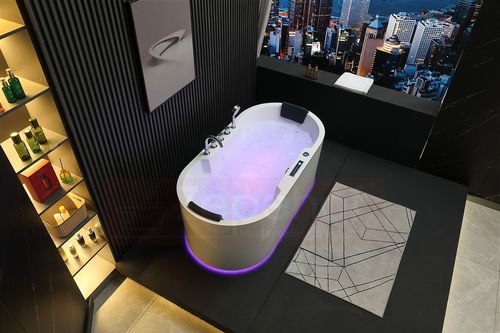 Wirujące dysze Wanna z hydromasażem BZX-675 prostokątna 170cmx850cmx60cm z na Arena.pl