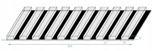 Lamele ścienne na PŁYCIE 55 x 275 cm 3D Dąb Wotan na Arena.pl