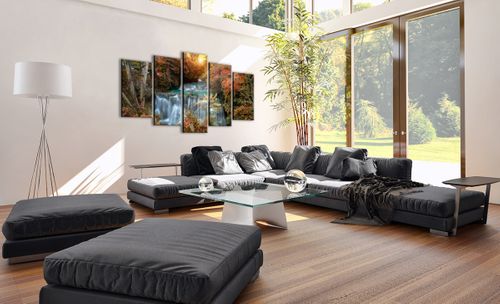 Obraz Na Płótnie - Wodospad Kaskada - 160X85 Cm - Ea160X85-3995 na Arena.pl