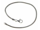 Srebrna bransoleta a'la pandor gruba żmijka snake 21cm srebro 925 B262