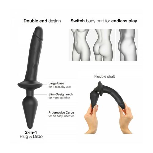 Dildo Strap-on-me Czarny na Arena.pl