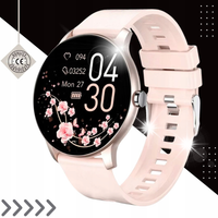 SMARTWATCH LEWER IPS Bluetooth IP67 złoty DAMSKI DOTYKOWY SPORTOWY PULS