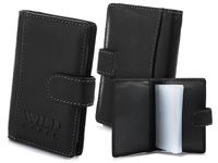 Czarne Etui Na Wizytówki Wild Horse 20 Okładek G78