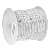 SZNUREK bawełniany woskowany 1mm biały 20-30m