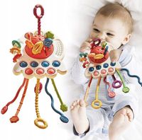 PRZECIĄGANIEC SENSORYCZNY GRYZAK GRZECHOTKA POP