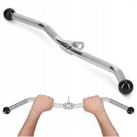 DRĄŻEK UCHWYT DO WYCIĄGU ATLASU ZAKRZYWIONY DŁUGI STALOWY ĆWICZEŃ