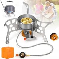 PRZENOŚNA WIATROSZCZELNA KEMPINGOWA KUCHENKA GAZOWA, MINI PALNIK, NA PIKNIK