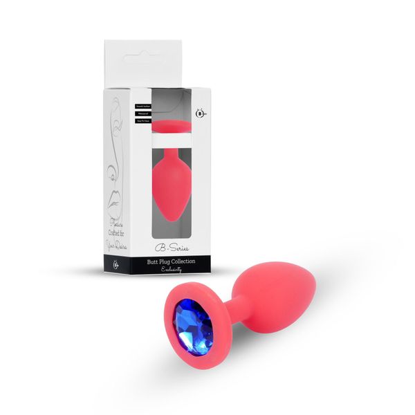 Plug-Jewellery Red Silicon Plug Medium- Blue Diamond zdjęcie 10