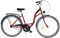 Rower Dallas City 28" 1spd - czerwony z czarnym