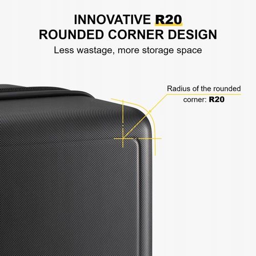 Level8 Walizka twarda średnia poliwęglan (polikarbonat) B07MXF4G8K 40 l na Arena.pl