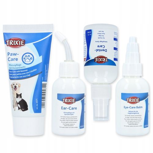 4x 50 ml Płyn do Uszu Psa Kota Krople Przemywania Oczu Spray Zębów Krem Łap na Arena.pl