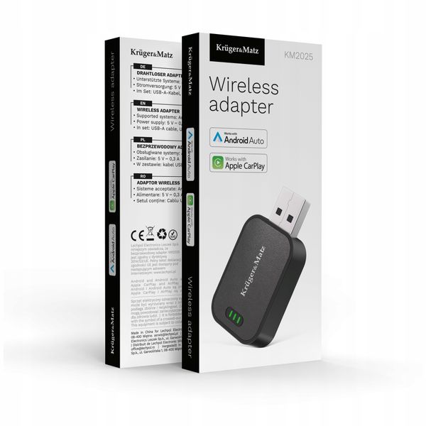 Adapter CarPlay Android Auto Bluetooth WiFi bezprzewodowy zdjęcie 10