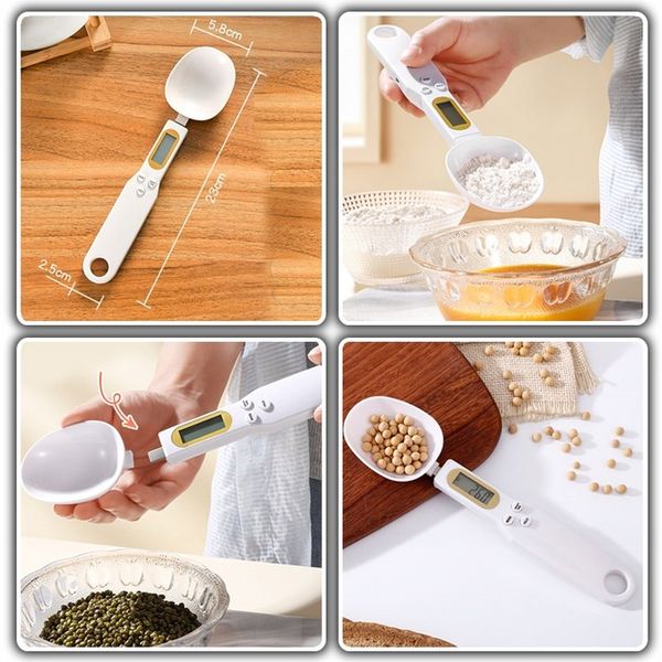 WAGA ELEKTRONICZNA KUCHENNA DO KUCHNI ŁYŻKA MIARKA Z WAGĄ zdjęcie 3