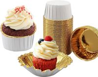 tg80292-5 papilotki do muffinek złote kubeczki foremki na babeczki