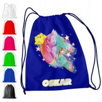 WOREK PLECAK SPORTOWY NA WF DLA DZIECI - SONIC HEDGEHOG + IMIĘ! AMY TAILS