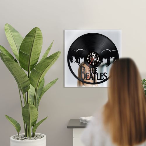 Zegar Ścienny z płyty winylowej na lustrze MUZYKA  48 wzorów 30x30 cm na Arena.pl
