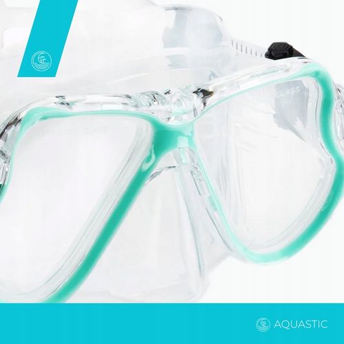 Zestaw do nurkowania AQUASTIC Maska + Fajka nieb. na Arena.pl