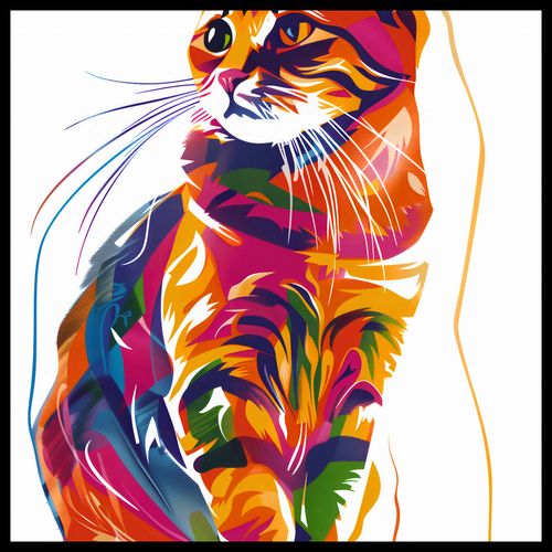 Plakat 50x50cm Nasycony Kot na Arena.pl