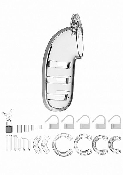 Model 06 - Chastity - 5.5"" - Cock Cage - Transparent zdjęcie 3