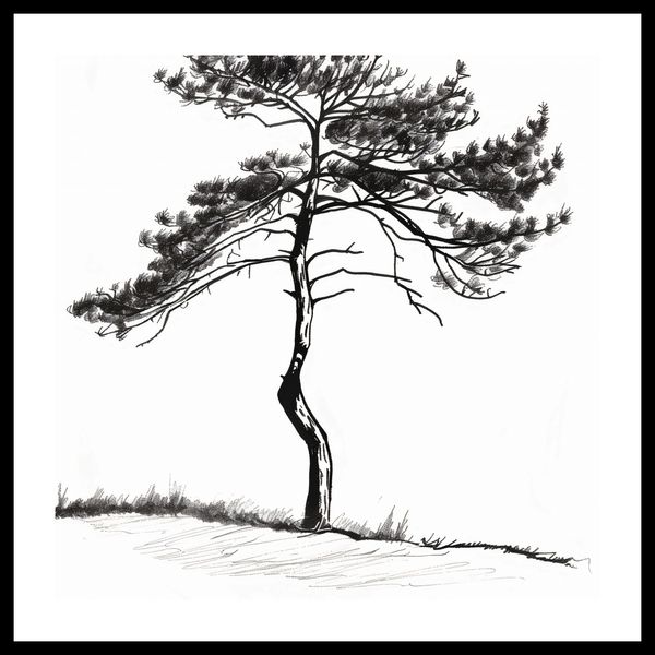 Plakat 40x40cm Samotna Sosna zdjęcie 3