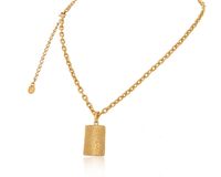 prostokątny naszyjnik o różnej strukturze z kolekcji vintage (c24/win/09au)